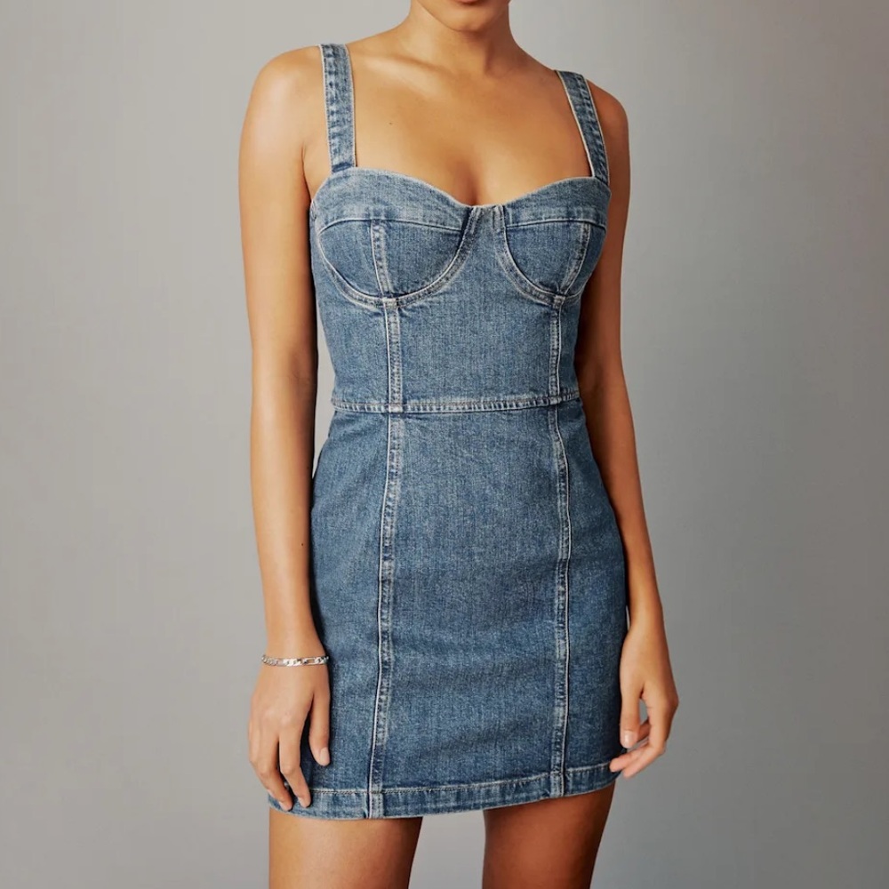 Reformation Blue Denim Mini Dress